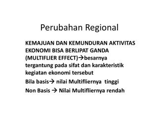 perubahan regional