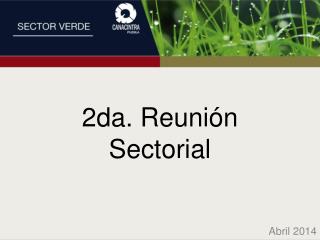 2da reuni n sectorial
