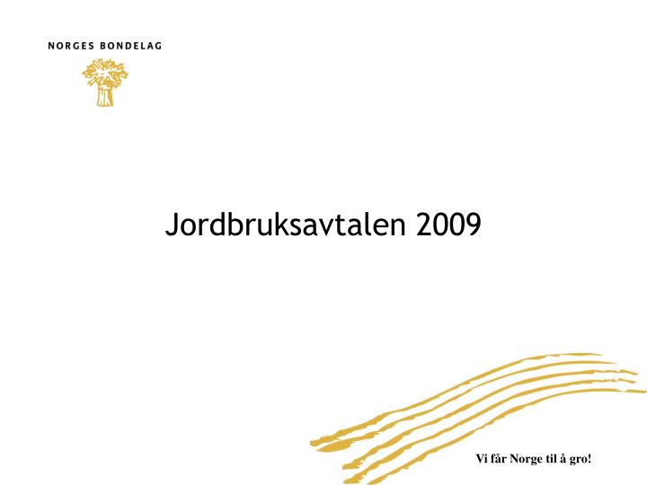 jordbruksavtalen 2009