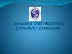 SAKARYA ÜNİVERSİTESİ ERASMUS+ PROGRAMI - slide 1