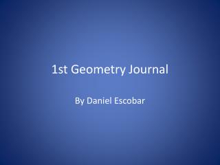 1st Geometry Journal