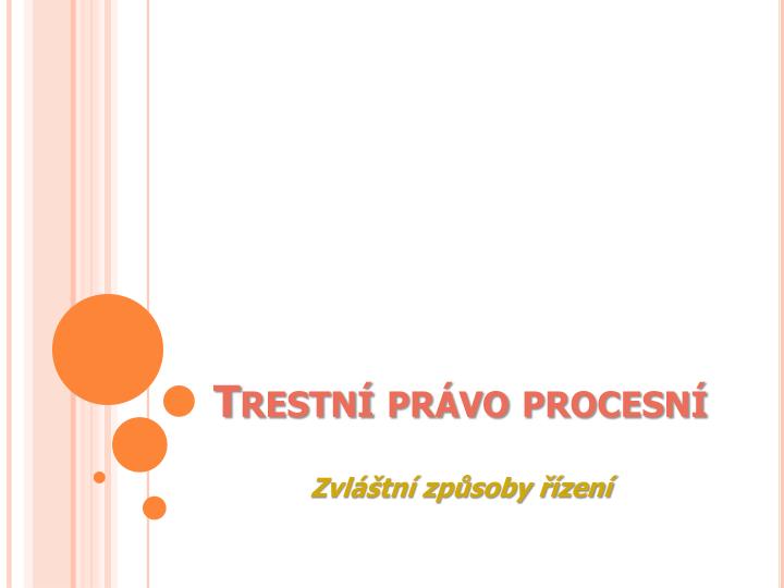 trestn pr vo procesn