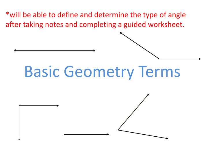 basic geometry terms