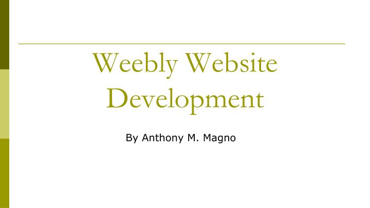 weebly website development