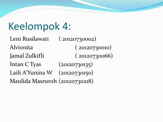 keelompok 4