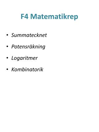 f4 matematikrep