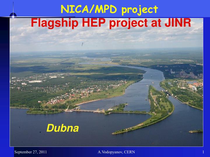 nica mpd project flagship hep project at jinr