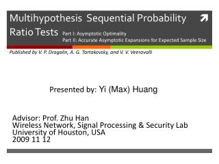 Multihypothesis Sequential Probability Ratio Tests