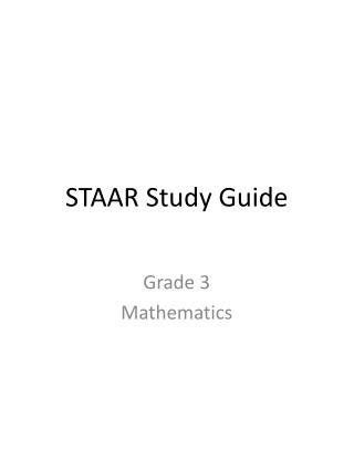 STAAR Study Guide