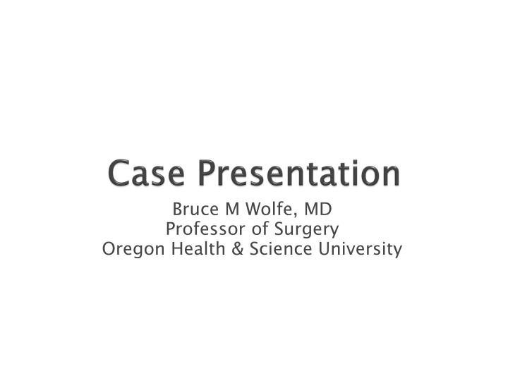 case presentation