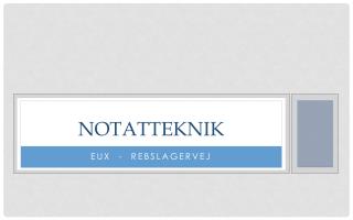 notat teknik