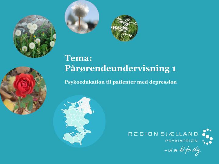 tema p r rendeundervisning 1 psykoedukation til patienter med depression