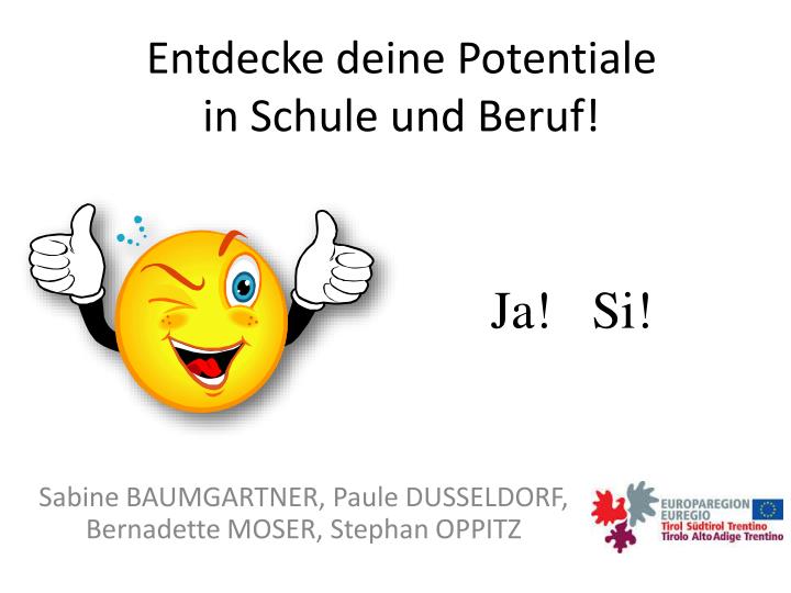 entdecke deine potentiale in schule und beruf