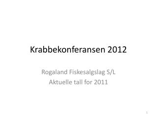 krabbekonferansen 2012