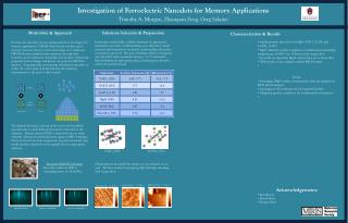 Investigation of Ferroelectric Nanodots for Memory Applications