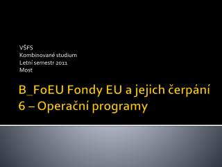 v fs kombinovan studium letn semestr 2011 most