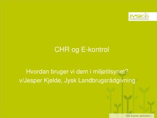 chr og e kontrol