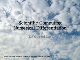 Scientific Computing Numerical Differentiation