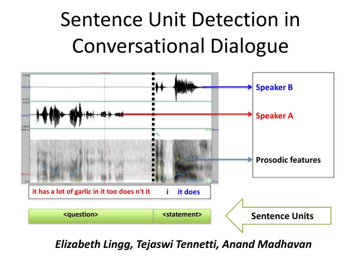 sentence unit detection in conversational dialogue