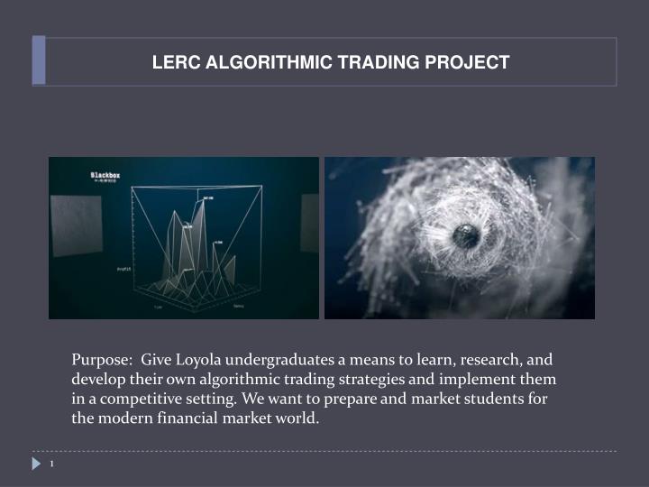 lerc algorithmic trading project
