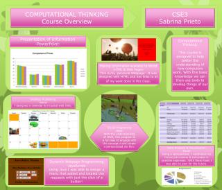 COMPUTATIONAL THINKING Course Overview