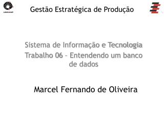 sistema de informa o e tecnologia trabalho 06 entendendo um banco de dados