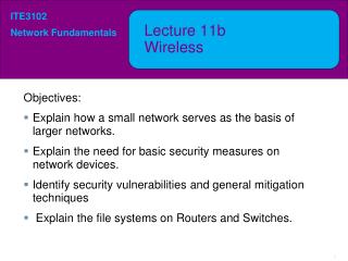 Lecture 11b Wireless