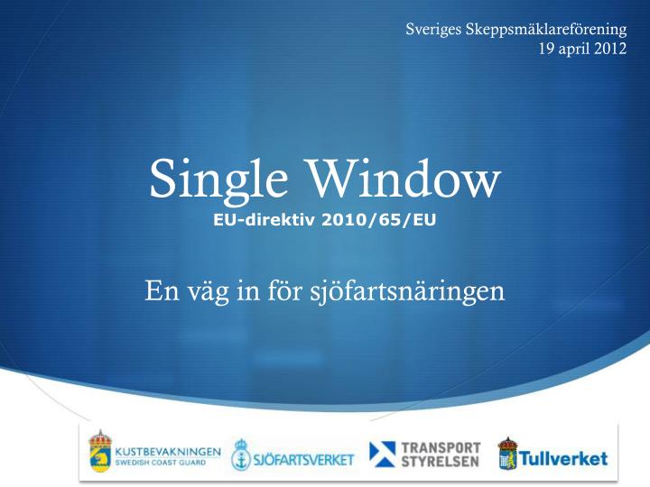 single window eu direktiv 2010 65 eu
