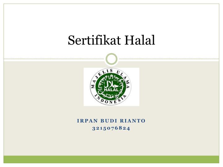 sertifikat halal