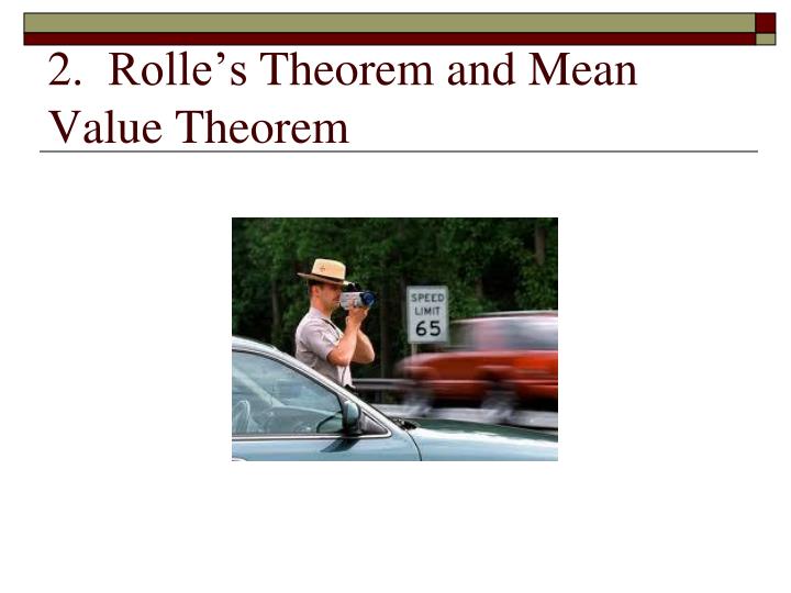 2 rolle s theorem and mean value theorem