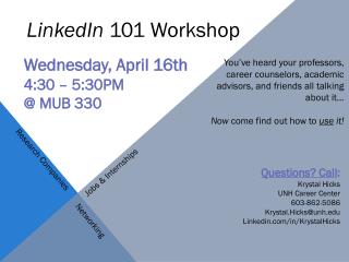 LinkedIn 101 Workshop