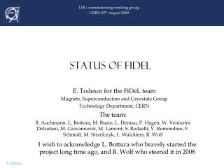 STATUS OF FIDEL