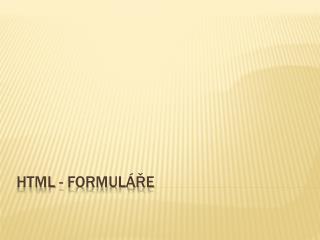 html formul e
