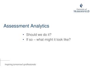 Assessment Analytics