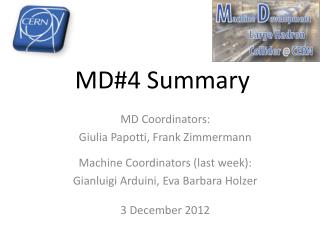 MD#4 Summary