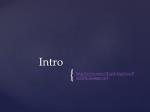 Intro - slide 1