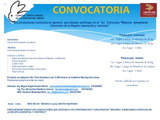 convocatoria
