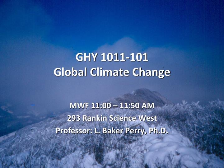 ghy 1011 101 global climate change