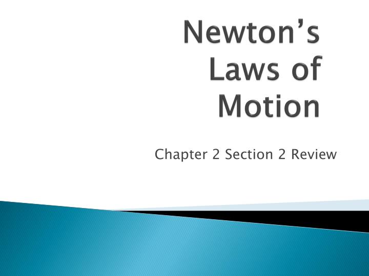 newton s laws of motion