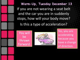 Warm-Up, Tuesday December 13