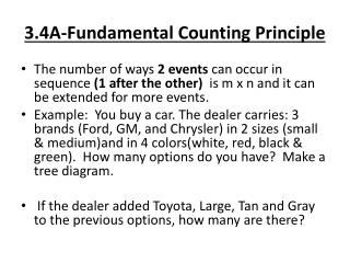 3.4A-Fundamental Counting Principle