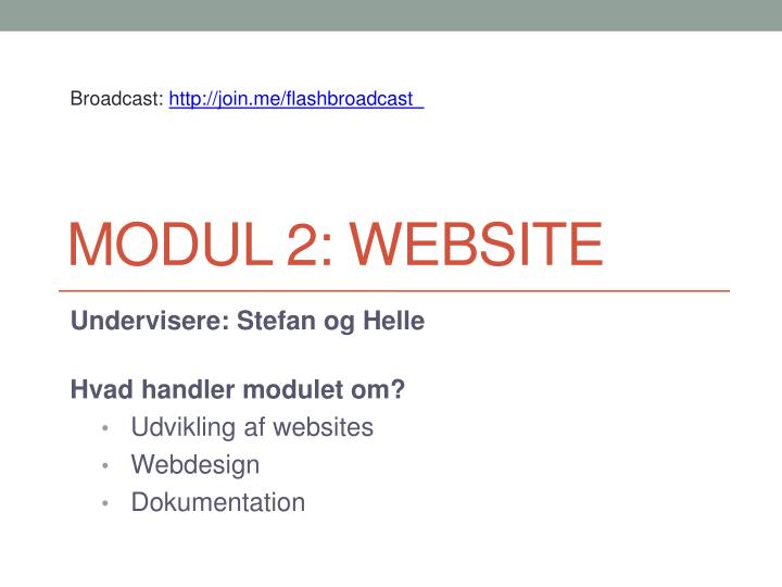 modul 2 website