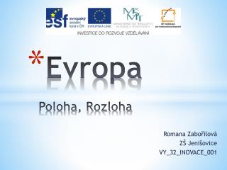 evropa poloha rozloha