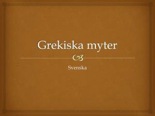 grekiska myter