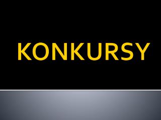 konkursy