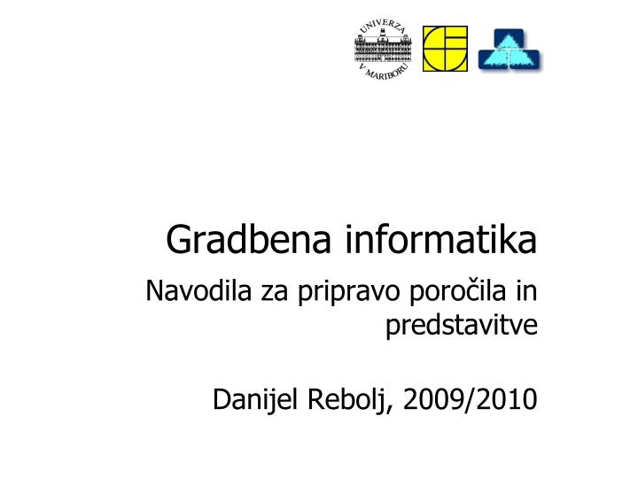 gradbena informatika