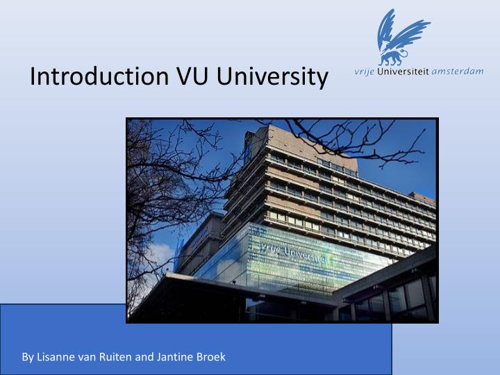 introduction vu university