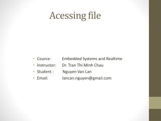 acessing file