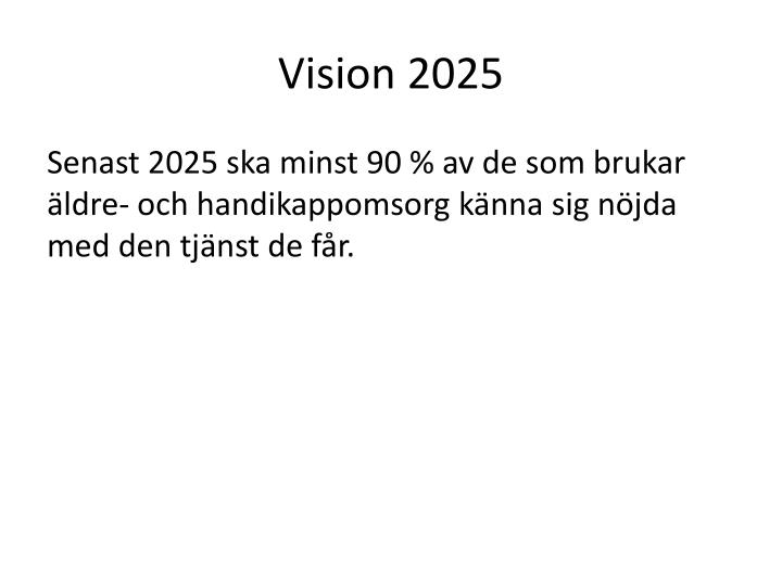 vision 2025