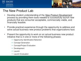 The New Product Lab